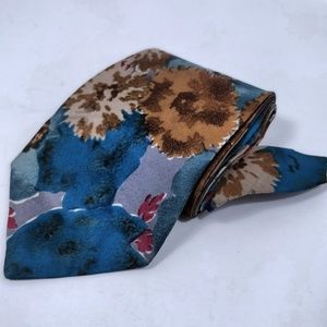 Geoffrey Beene Silk Tie Unique Beautiful Floral